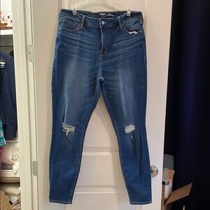 Old Navy Women's Distressed Blue Jeans
